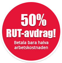 RUT-avdrag 50% för hemstädning